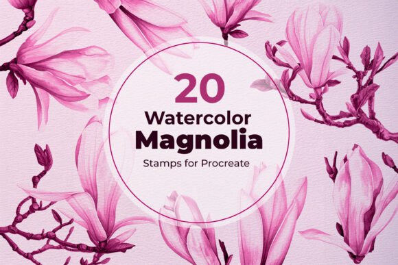 20 Watercolor Magnolia Procreate Stamps: A Practical Guide to Authentic Floral Design
