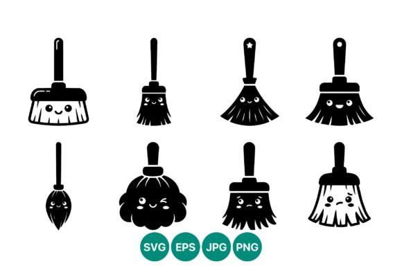 Cute Kawaii Brushes Icons Set: Strategic Visual Assets for Engaging Communication