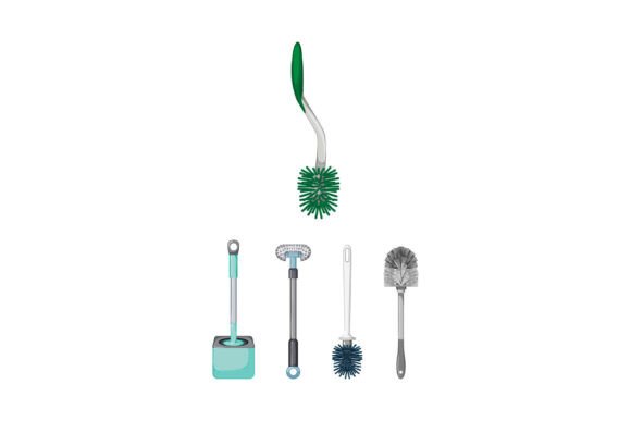 Different Toilet Brushes Illustrating Cl Design Guide