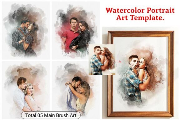 Evaluating the Watercolor Portrait Art Template for Professional and Creative Workflows