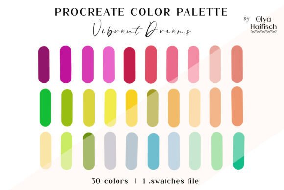 Evaluating Vibrant Summer Procreate Color Swatches for Digital Art Projects