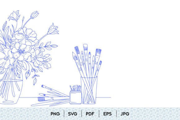 Floral Art Brushes Line Art: A Creative Essential