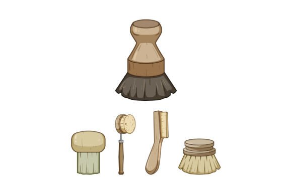 Kitchen Utility Brushes for Domestic Cleaning
